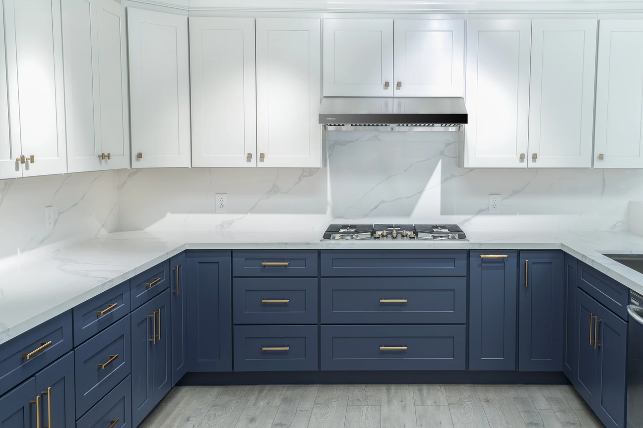 Navy Blue Cabinets